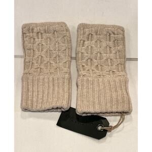 Rag & Bone Fingerless Branson Gloves Oatmeal Cotton,Wool & Cashmere Blend